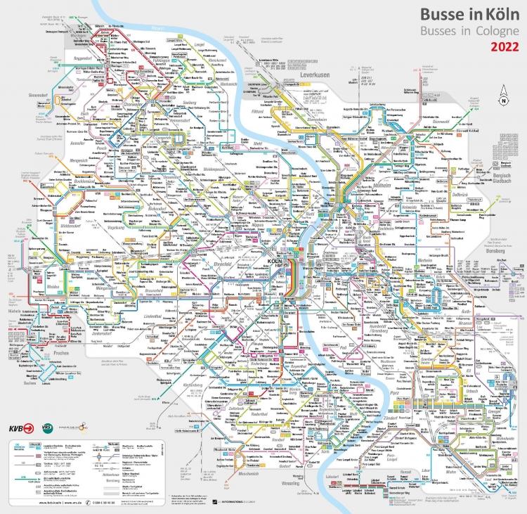 The Cologne bus network