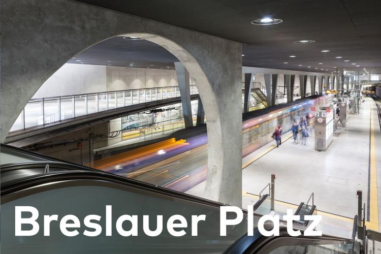 Foto der U-Bahn Haltestelle Breslauer Platz