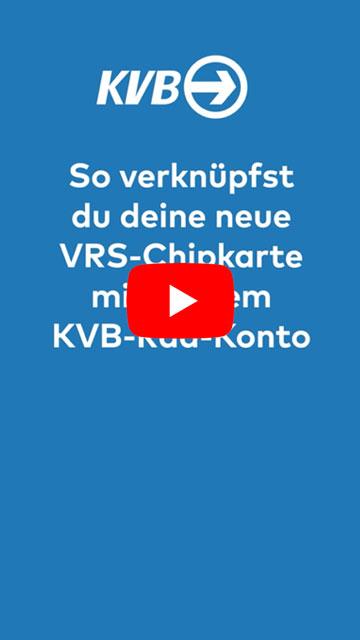 Anleitung zum Verknüpfen der Chipkarte mit dem KVB-Rad-Konto