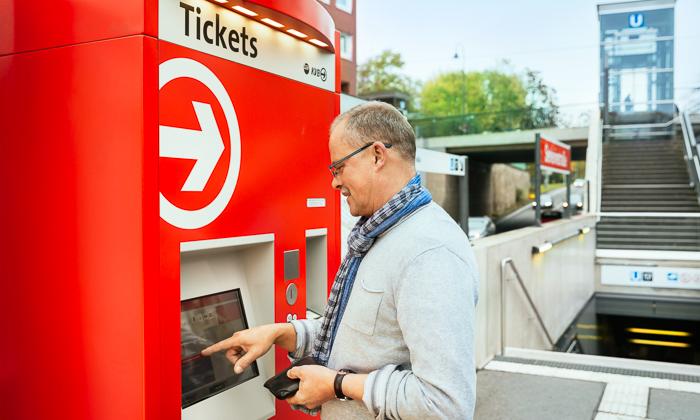 Ticketautomaten in Bussen, Bahnen und an Haltestellen