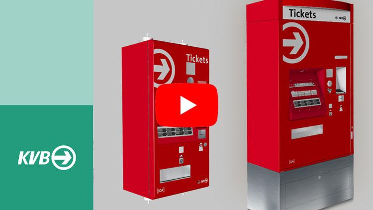 Weiterleitung zu YouTube: Video Funktionen der KVB-Automaten