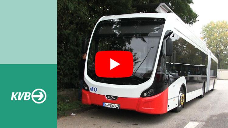 Weiterleitung zu YouTube: Video Das ist Kölns erster Elektrobus