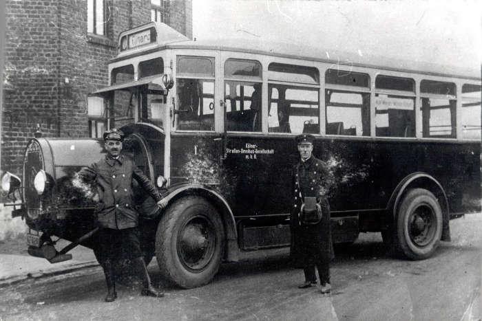 Fahrzeug der 1925 gegrndeten Kkner Straen-Omnibusgesellschaft